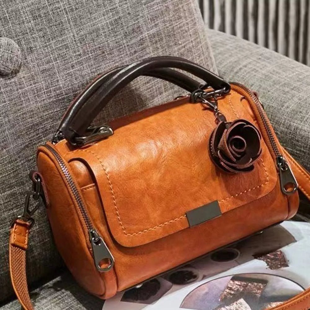 PU Leather Flap Crossbody Bag